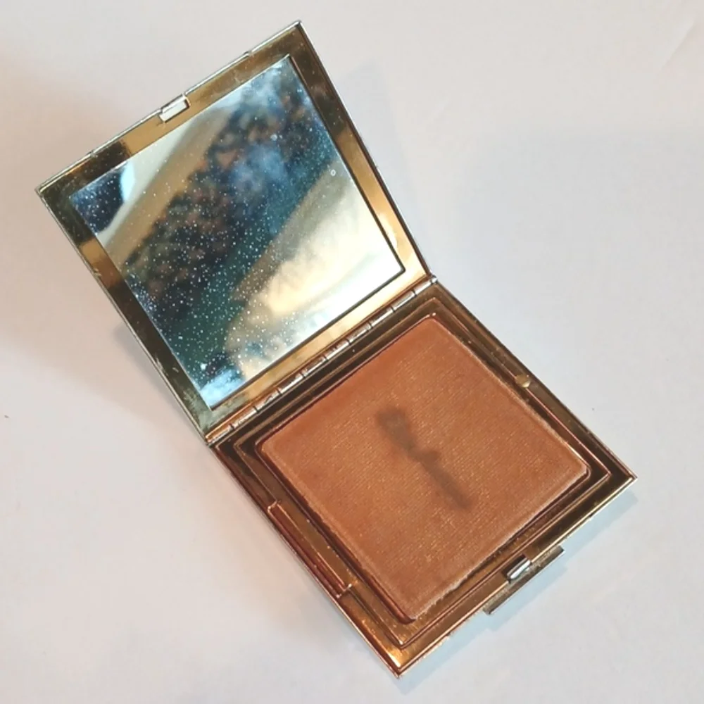 🌸 Vintage Art Deco Elgin America Powder Compact Gold Silver Lotus Tree 40s